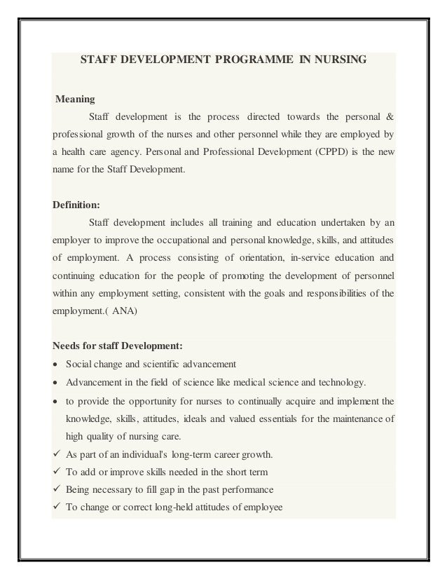 nursing professional development specialist practice model professional development for nurses definition